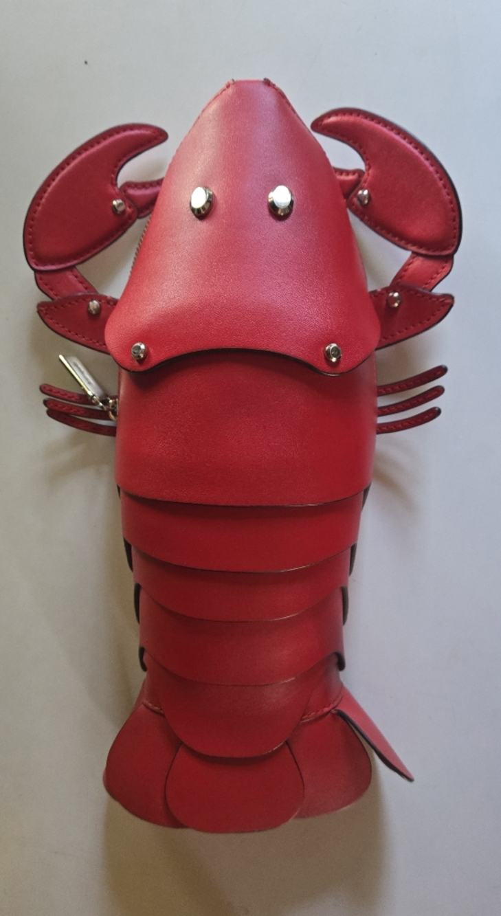 Kate Spade Lobster Purse Love Shack Red with Strap Crossbody Novelty